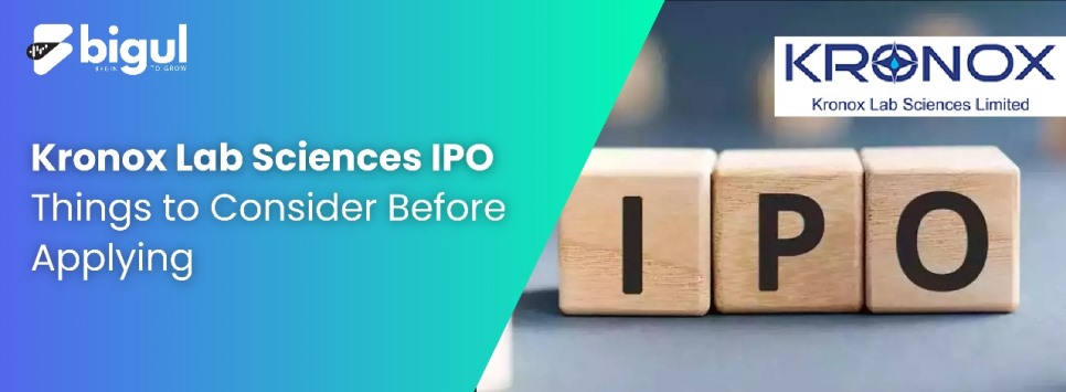 Kronox Lab Sciences IPO: Things to Consider Before Applying